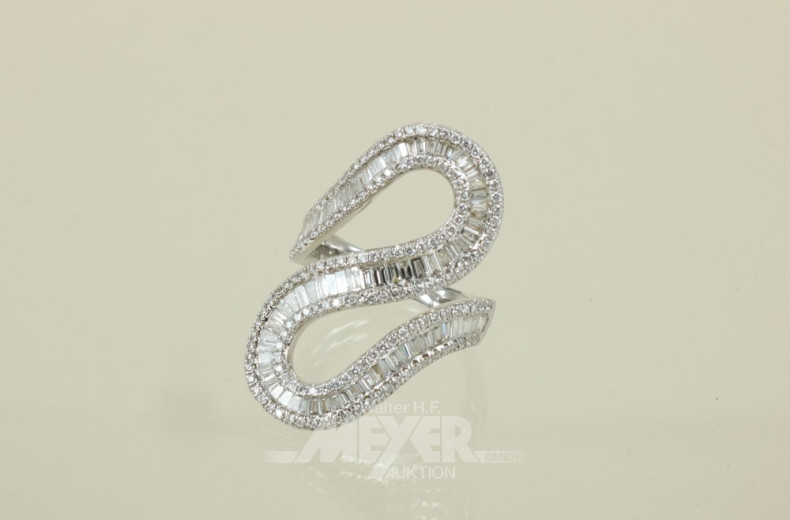 Damenring, 750er WG, schlangenförmig