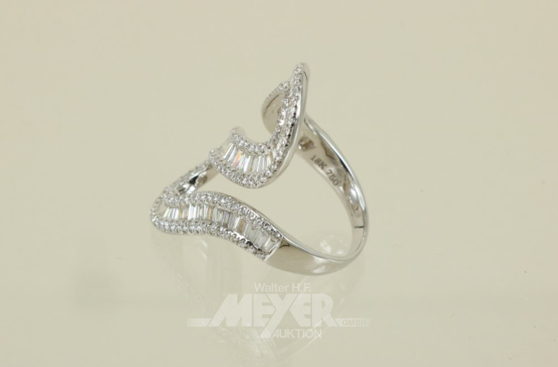 Damenring, 750er WG, schlangenförmig