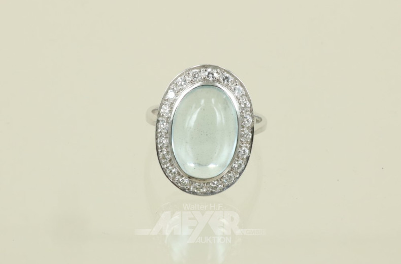 Damenring, 585er WG, Modellanfertigung,