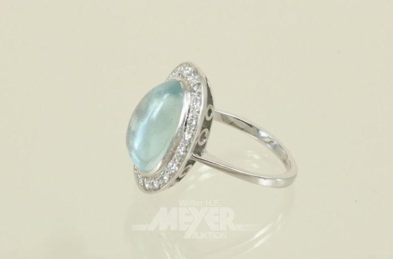 Damenring, 585er WG, Modellanfertigung,