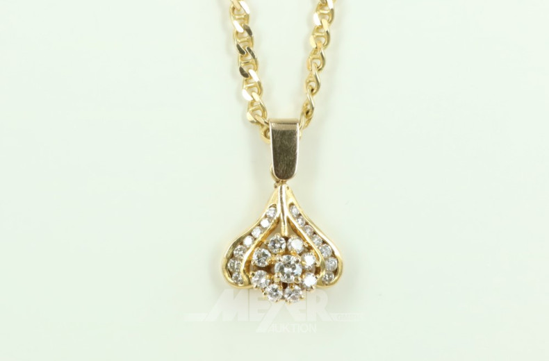 Kette, 750er GG, ca. 14 g.,