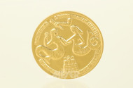 Medaille ''PORTUGALESER'', 980er Gold,