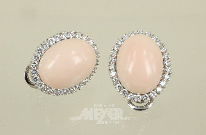 Paar Ohrstecker, 750er WG, Modellan-