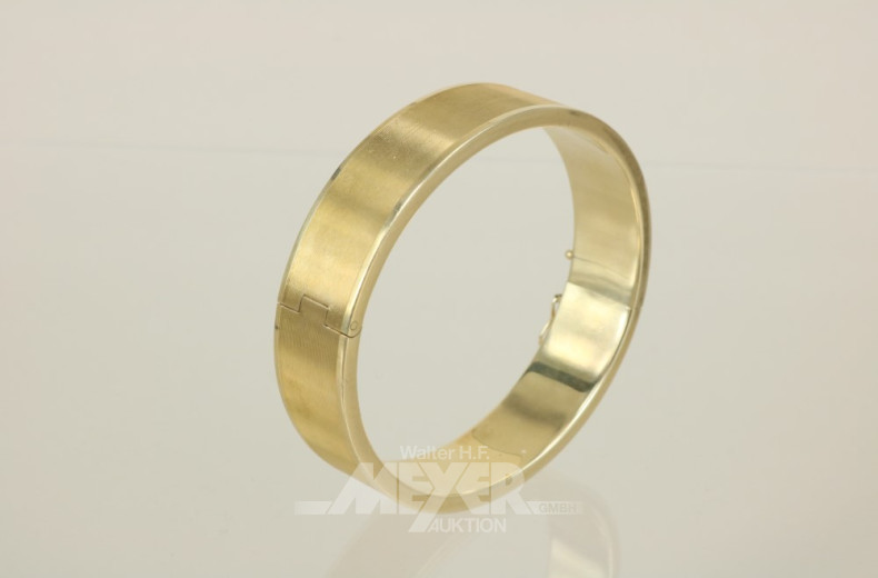 Armreif, 585er GG, verfüllt, Tragespuren