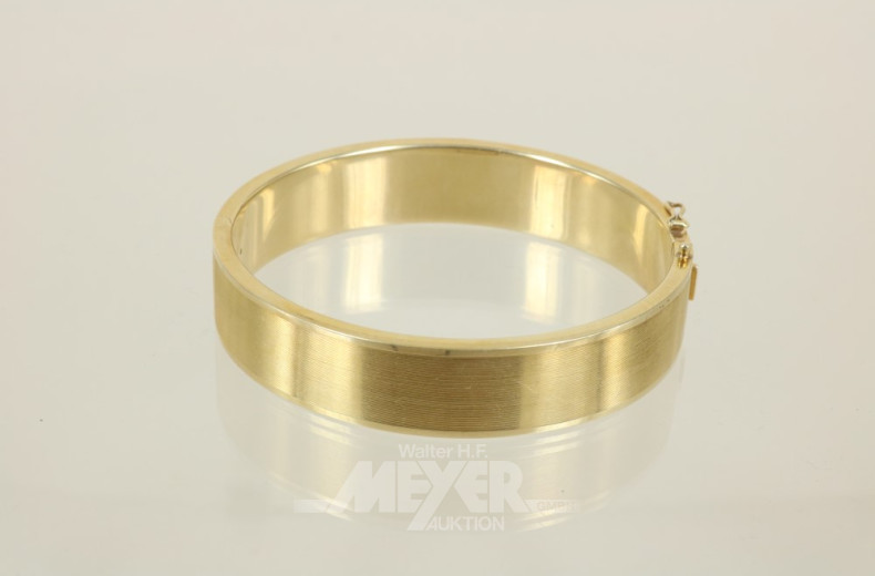 Armreif, 585er GG, verfüllt, Tragespuren