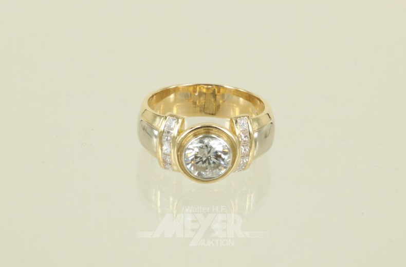 Damenring, 750er GG, Bandringform,