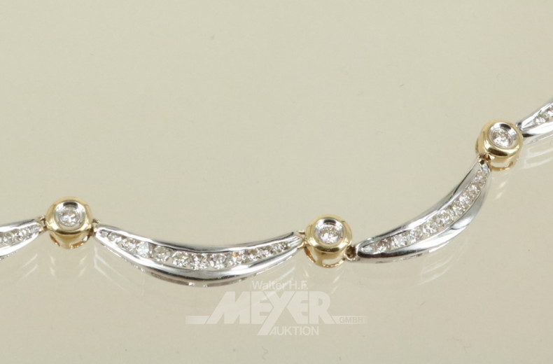 Collier, 585er WG, geschwungen