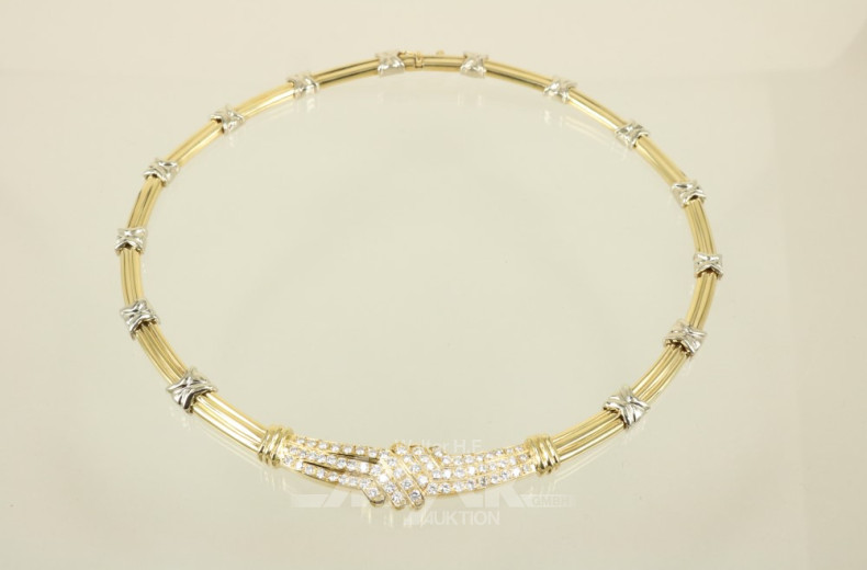Collier, 750er GG, modernes Design,