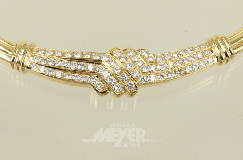 Collier, 750er GG, modernes Design,