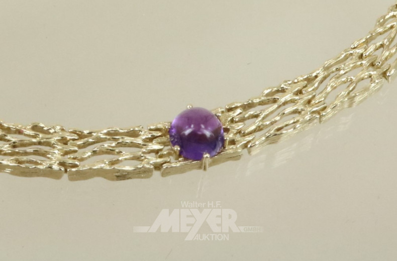 Collier mit passendem Armband, 585er GG,