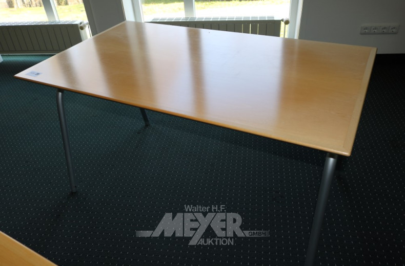 Arbeitstisch, Platte Buche massiv