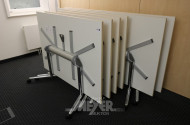 6 Seminartische, Aluminium-Gestell,