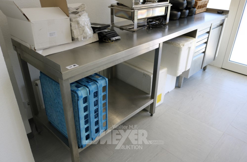 Edelstahl Arbeitstisch,