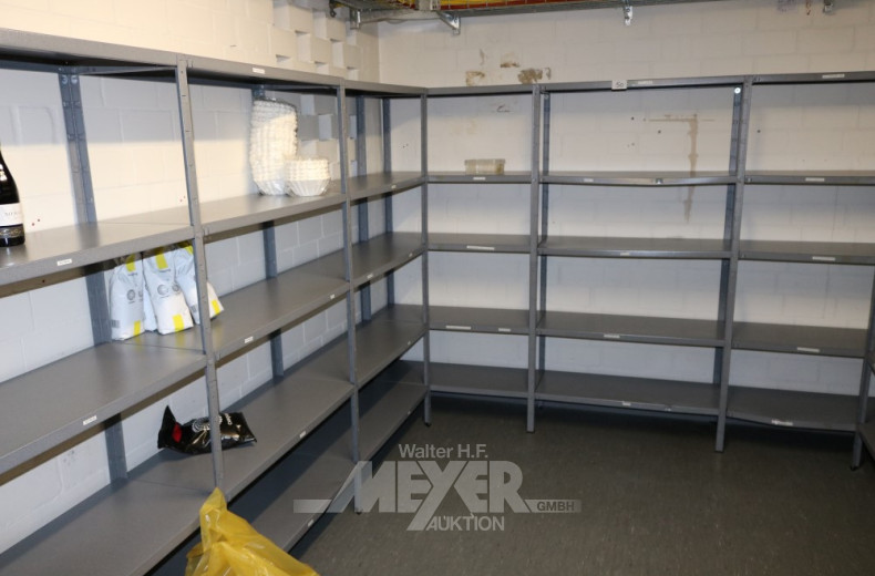 Metall-Fachbodenragal, gesteckt,