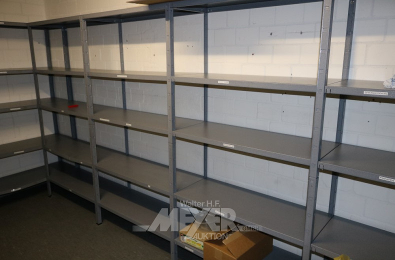 Metall-Fachbodenragal, gesteckt,