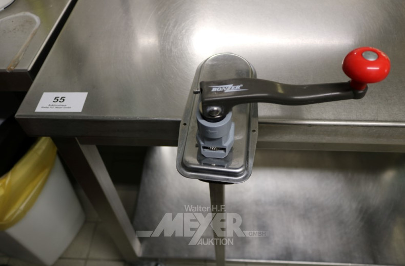 fahrbarer Edelstahlrollwagen, 2 Etagen,