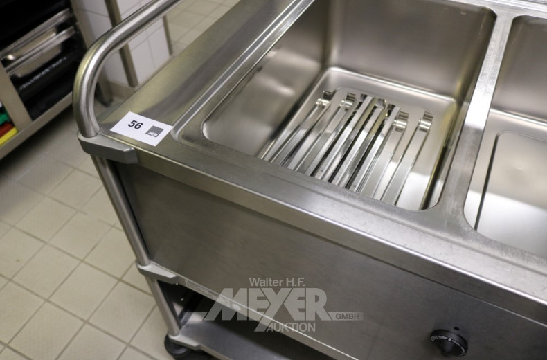 fahrbare Bain Marie, 3 Becken,