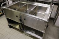 fahrbare Bain Marie, 3 Becken,