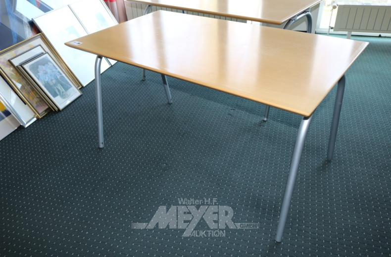 Arbeitstisch, Platte Buche massiv