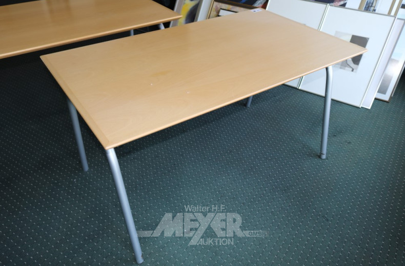 Arbeitstisch, Platte Buche massiv