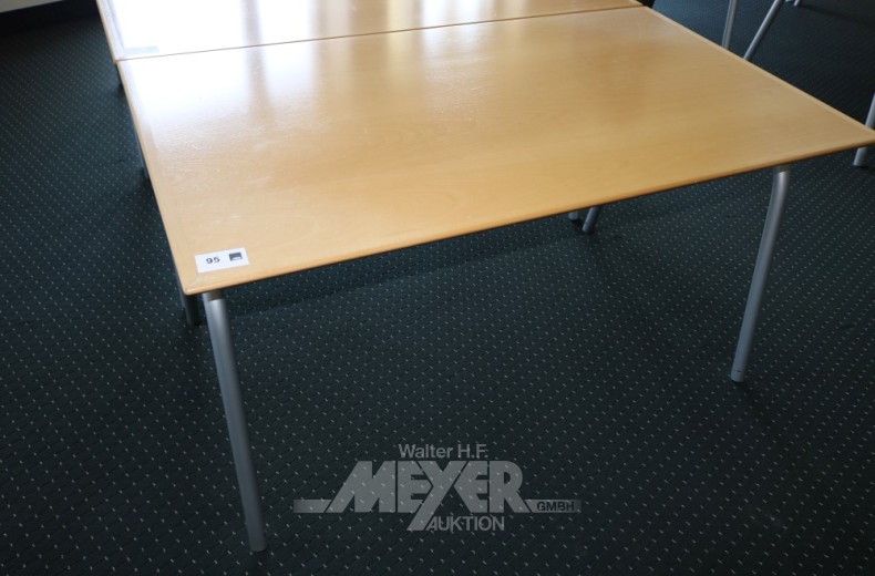 Arbeitstisch, Platte Buche massiv