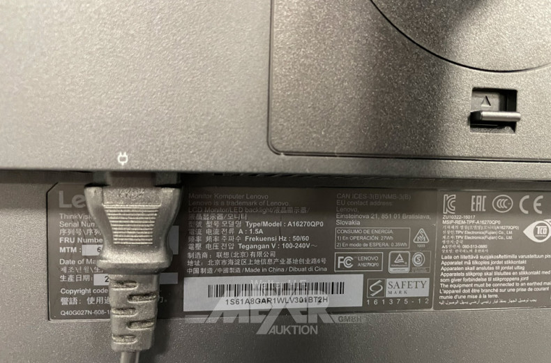 2 Monitore LENOVO 27''