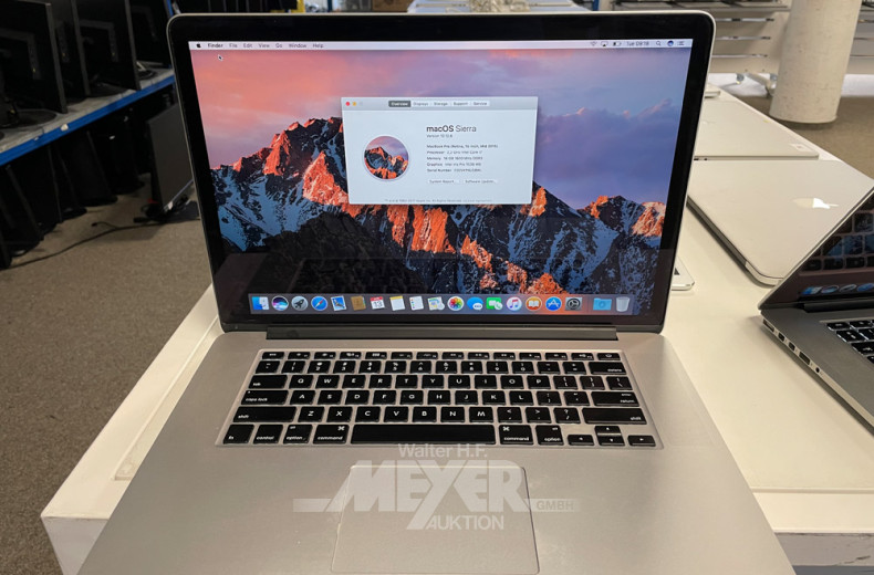 Laptop APPLE MacBook Pro Retina 15''