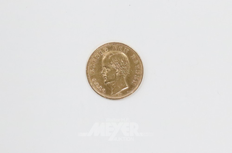 Goldmünzen ''20 Mark'', 1900 D