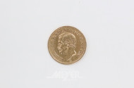 Goldmünzen ''20 Mark'', 1873 E,