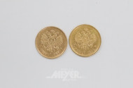 2 kl. Goldmünzen, Russland,