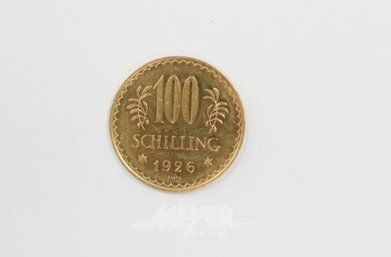 Goldmünze ''100 Schilling'',