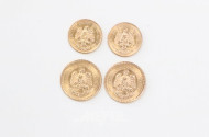 4 kl. Goldmünzen Pesos,