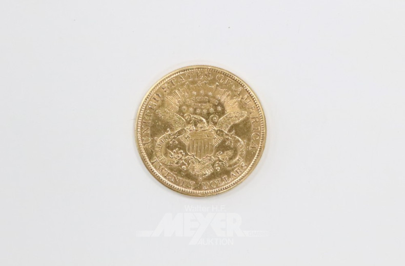 Goldmünzen ''20 Dollars'',