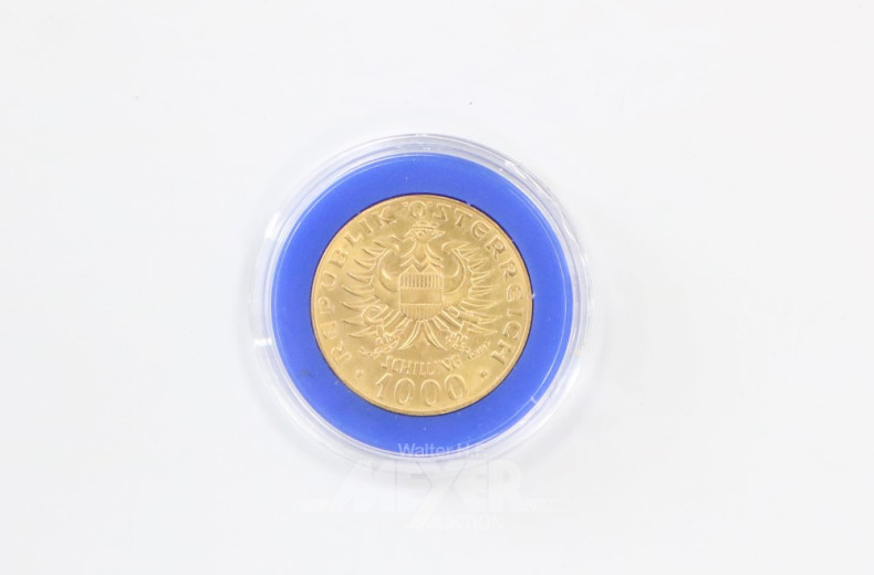 Goldmünze ''1000 Schilling'',