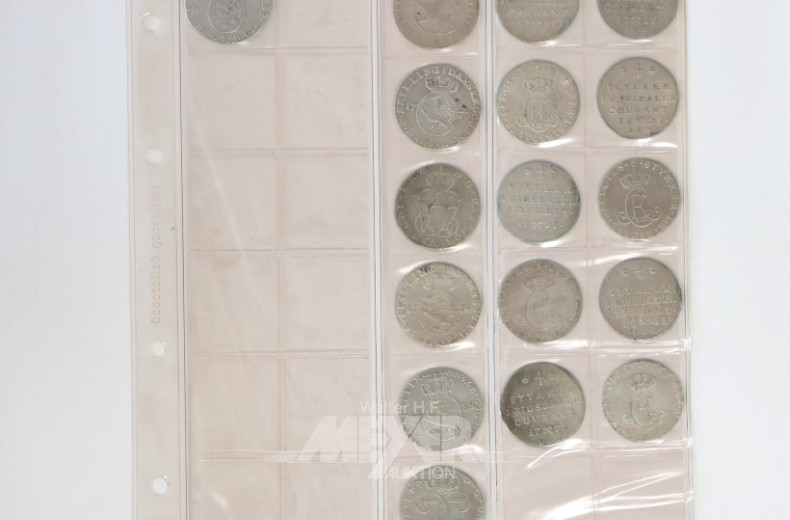 Album mit antiken Münzen, Dänemark,