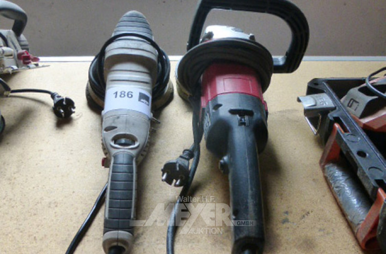 2 Winkelpoliermaschinen