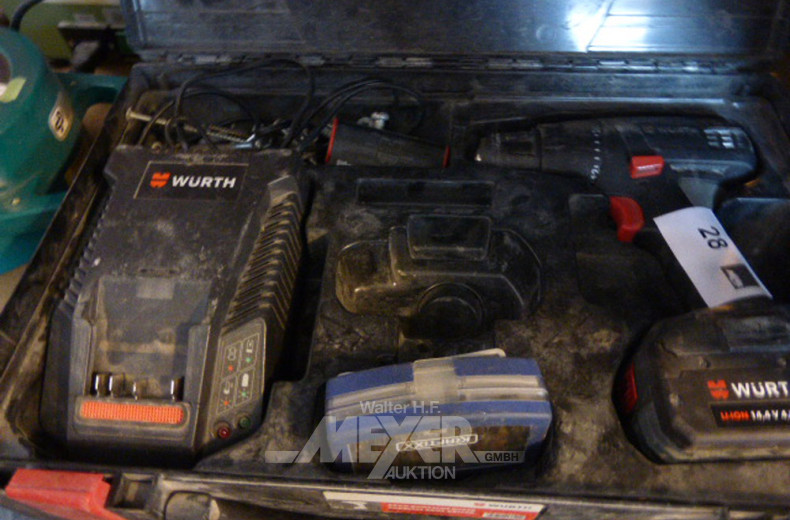 Akku-Bohrschrauber im Koffer