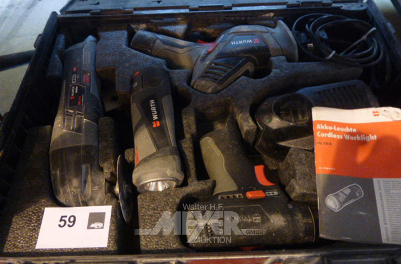 Akku-Handmaschinenset im Koffer