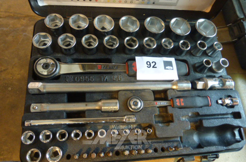 Steckschlüsselkasten, ½ Zoll und ¼ Zoll