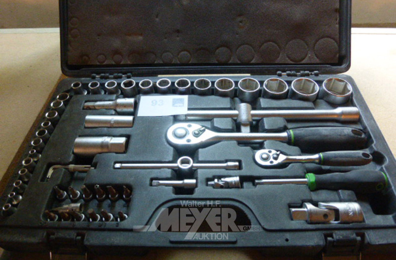 Steckschlüsselkasten, ½ Zoll und ¼ Zoll