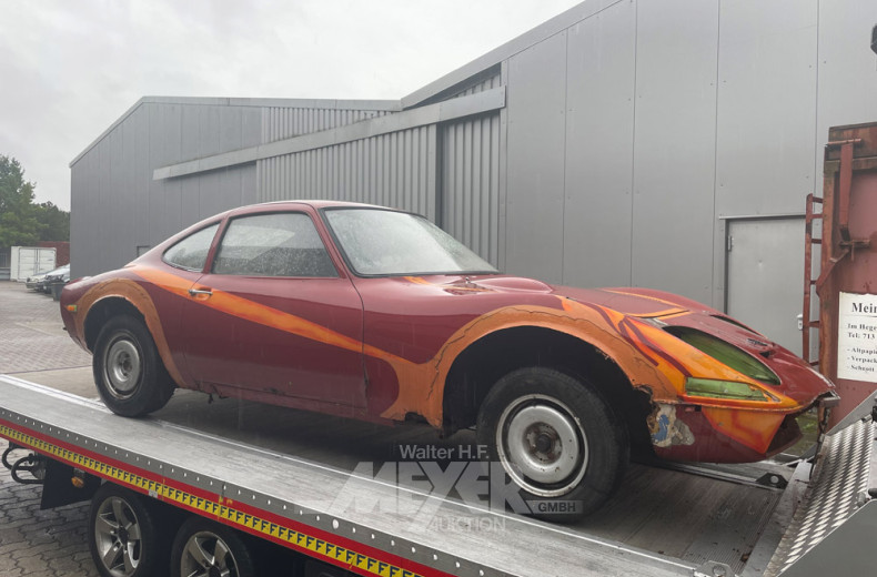 Opel GT A-L, orange-gelb, teilzerlegt,