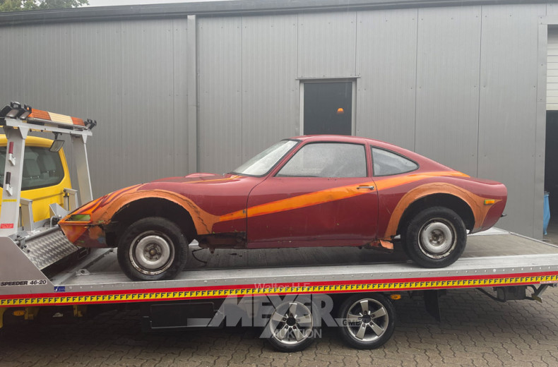 Opel GT A-L, orange-gelb, teilzerlegt,