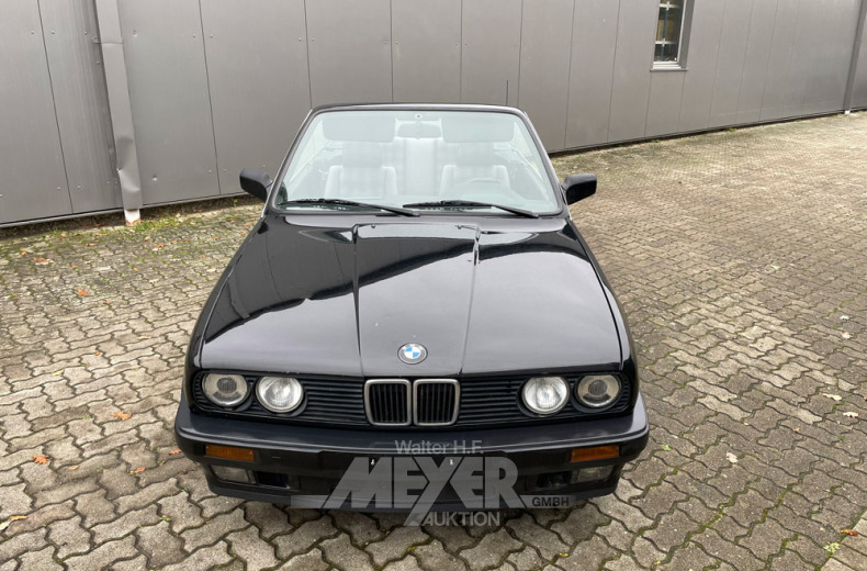BMW 318i E30, Cabrio, schwarz