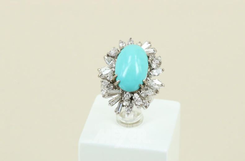 Ring, 585er WG (Säuretest), besetzt