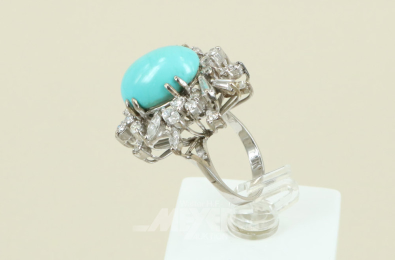 Ring, 585er WG (Säuretest), besetzt