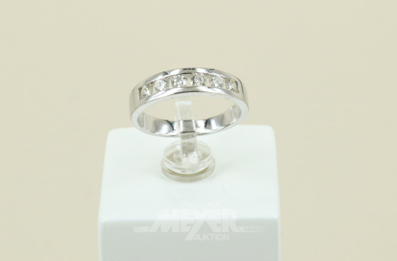 Damenring, 585er WG, ca. 3 g.,