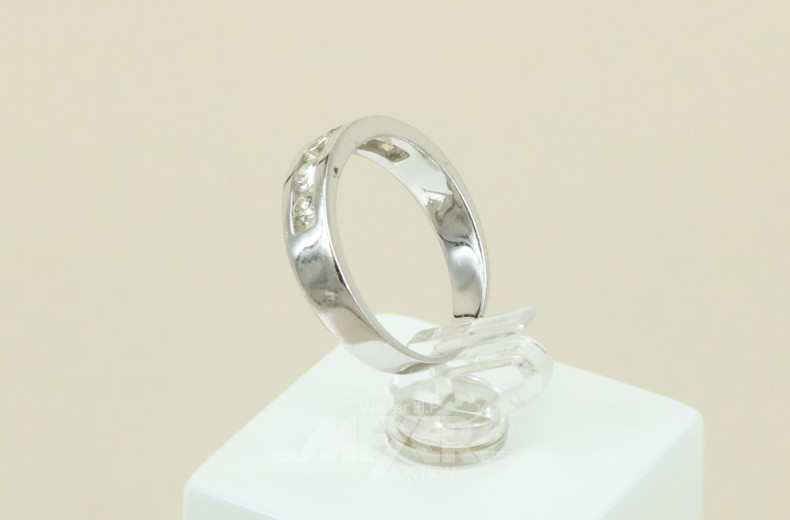 Damenring, 585er WG, ca. 3 g.,