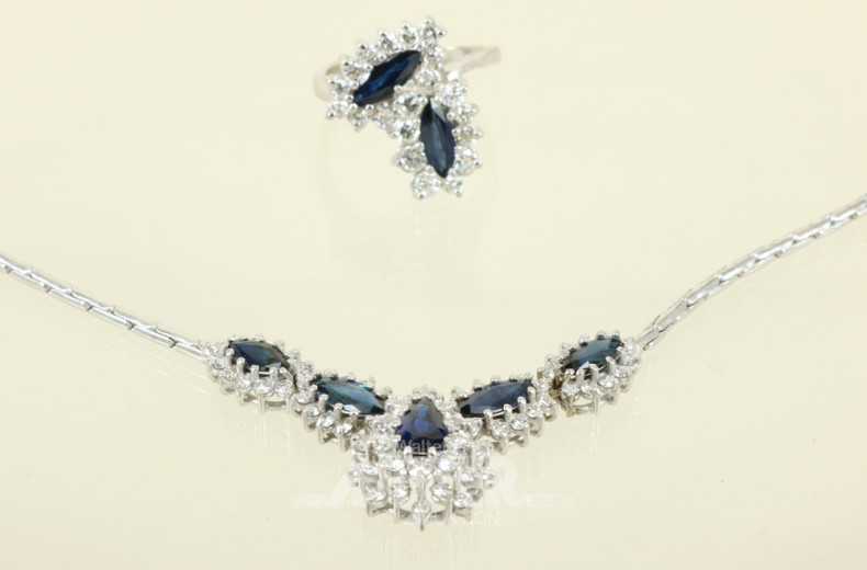 Schmuckgarnitur 2-tlg., best. aus: