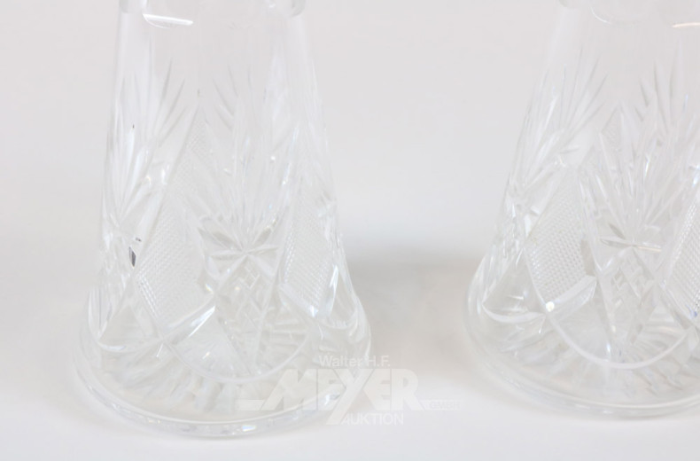 Paar Kristall-Karaffen