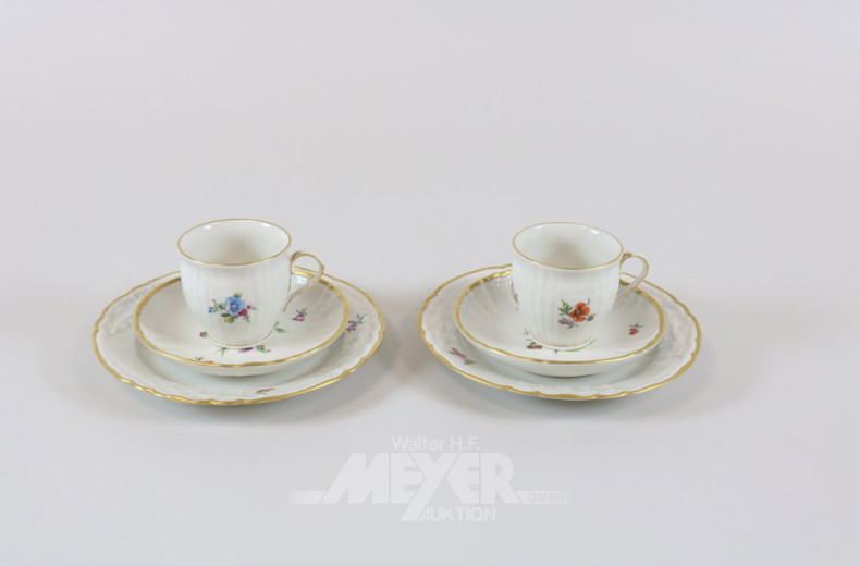 2 Porz.- Gedecke, KPM,